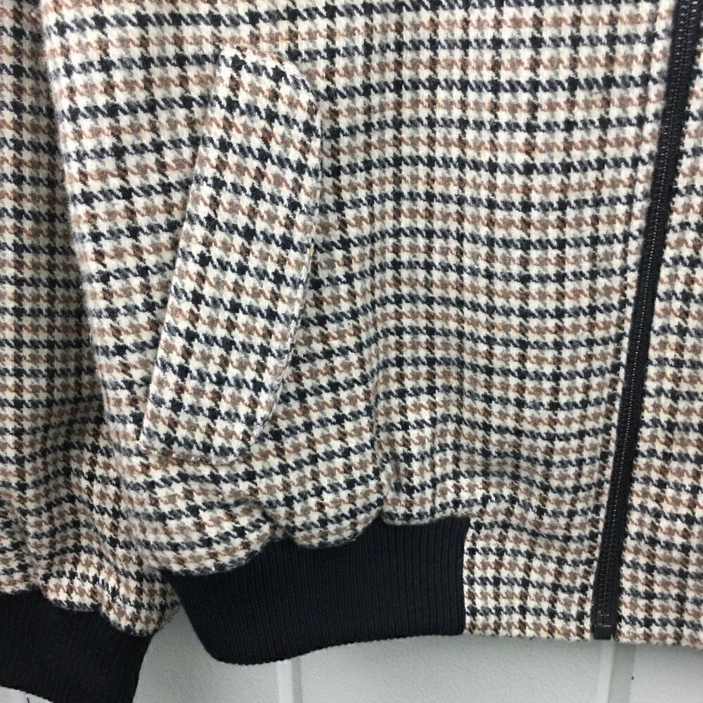 Lili Sidonio by Molly Bracken, Houndstooth Bomber Jacket - Size Medium - Picture 5 of 10